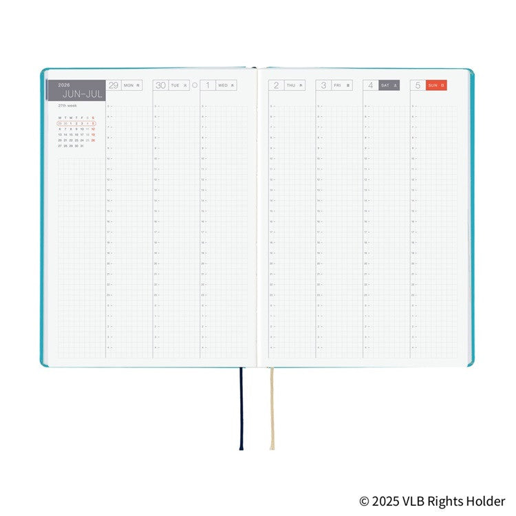 Kalendarz dzienny 2026 Hobonichi Hon A5 | Virginia Lee Burton: The Little House | Edycja angielska