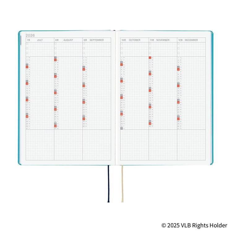 Kalendarz dzienny 2026 Hobonichi Hon A5 | Virginia Lee Burton: The Little House | Edycja angielska