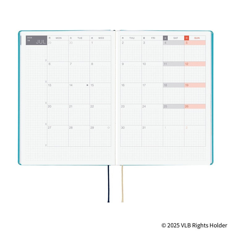 Kalendarz dzienny 2026 Hobonichi Hon A5 | Virginia Lee Burton: The Little House | Edycja angielska