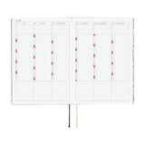 Kalendarz dzienny 2026 Hobonichi Hon A5 | Liberty Fabrics: Sasha Kiora | Edycja angielska