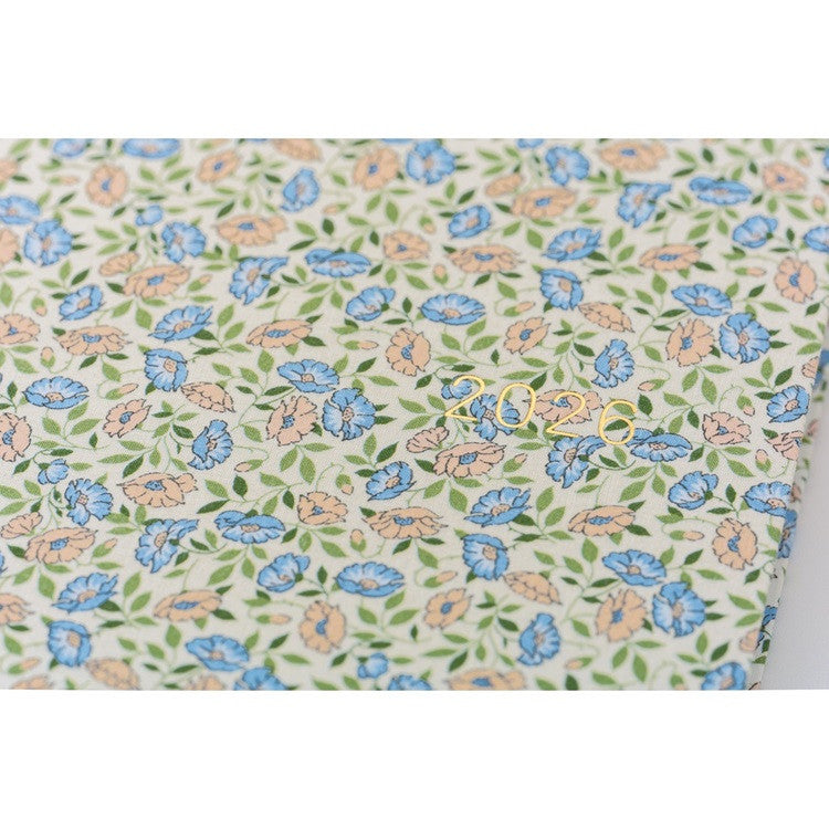 Kalendarz dzienny 2026 Hobonichi Hon A5 | Liberty Fabrics: Sasha Kiora | Edycja angielska