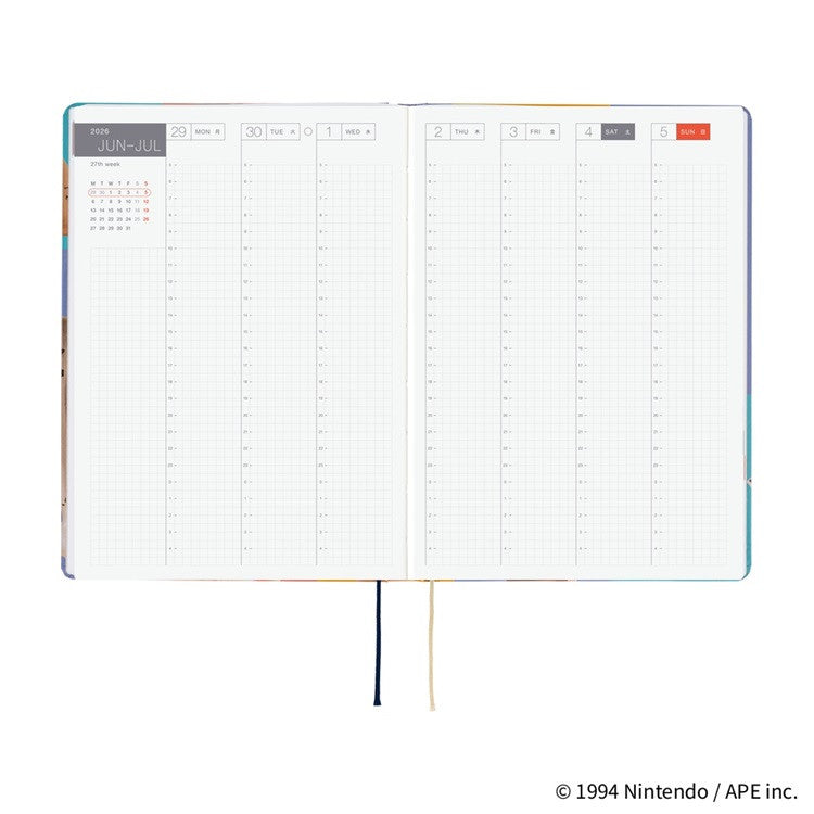 Kalendarz dzienny 2026 Hobonichi Hon A5 | MOTHER: Clay Figurines | Edycja angielska