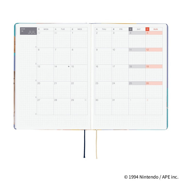 Kalendarz dzienny 2026 Hobonichi Hon A5 | MOTHER: Clay Figurines | Edycja angielska