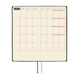 Kalendarz Tygodniowy 2026 Hobonichi Techo Weeks | White Line: Black | Edycja angielska