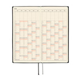 Kalendarz Tygodniowy 2026 Hobonichi Techo Weeks | White Line: Black | Edycja angielska