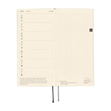 Kalendarz Tygodniowy 2026 Hobonichi Techo Weeks | White Line: Ivory | Edycja angielska