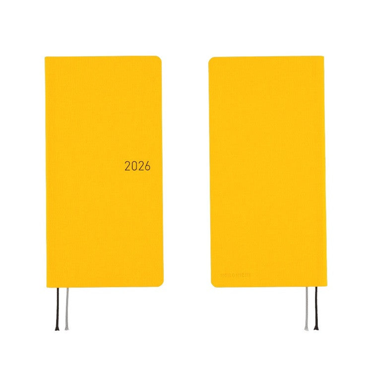 Kalendarz Tygodniowy 2026 Hobonichi Techo Weeks | Colors: Full Moon Yellow | Edycja angielska