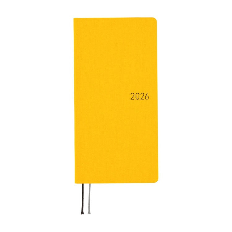 Kalendarz Tygodniowy 2026 Hobonichi Techo Weeks | Colors: Full Moon Yellow | Edycja angielska
