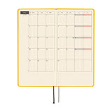 Kalendarz Tygodniowy 2026 Hobonichi Techo Weeks | Colors: Full Moon Yellow | Edycja angielska