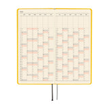 Kalendarz Tygodniowy 2026 Hobonichi Techo Weeks | Colors: Full Moon Yellow | Edycja angielska