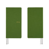 Kalendarz Tygodniowy 2026 Hobonichi Techo Weeks | Colors: Antique Green | Edycja angielska