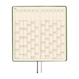 Kalendarz Tygodniowy 2026 Hobonichi Techo Weeks | Colors: Antique Green | Edycja angielska
