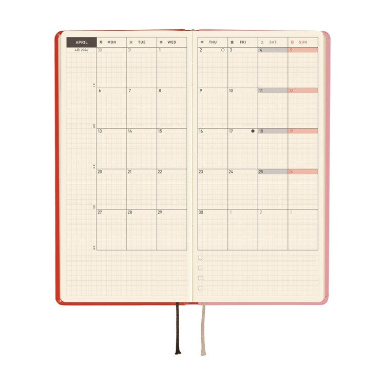 Kalendarz Tygodniowy 2026 Hobonichi Techo Weeks | Tolight: A Bright Year | Edycja angielska