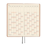 Kalendarz Tygodniowy 2026 Hobonichi Techo Weeks | Smooth: Milk Cocoa | Edycja angielska