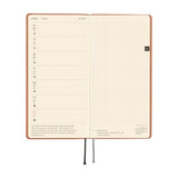 Kalendarz Tygodniowy 2026 Hobonichi Techo Weeks | Smooth: Milk Cocoa | Edycja angielska