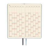 Kalendarz Tygodniowy 2026 Hobonichi Techo Weeks | Leather: Snow Blue | Edycja angielska