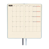 Kalendarz Tygodniowy 2026 Hobonichi Techo Weeks | Leather: Snow Blue | Edycja angielska