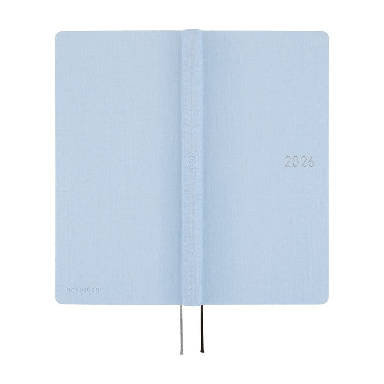 Kalendarz Tygodniowy 2026 Hobonichi Techo Weeks Mega | Colors: Sky Mist | Edycja angielska