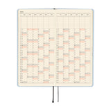 Kalendarz Tygodniowy 2026 Hobonichi Techo Weeks Mega | Colors: Sky Mist | Edycja angielska