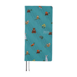 Kalendarz Tygodniowy 2026 Hobonichi Techo Weeks Mega | Bow & Tie: In the Forest | Edycja angielska