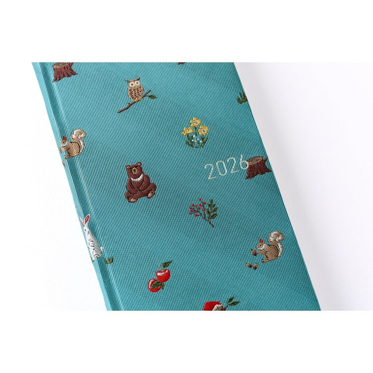 Kalendarz Tygodniowy 2026 Hobonichi Techo Weeks Mega | Bow & Tie: In the Forest | Edycja angielska