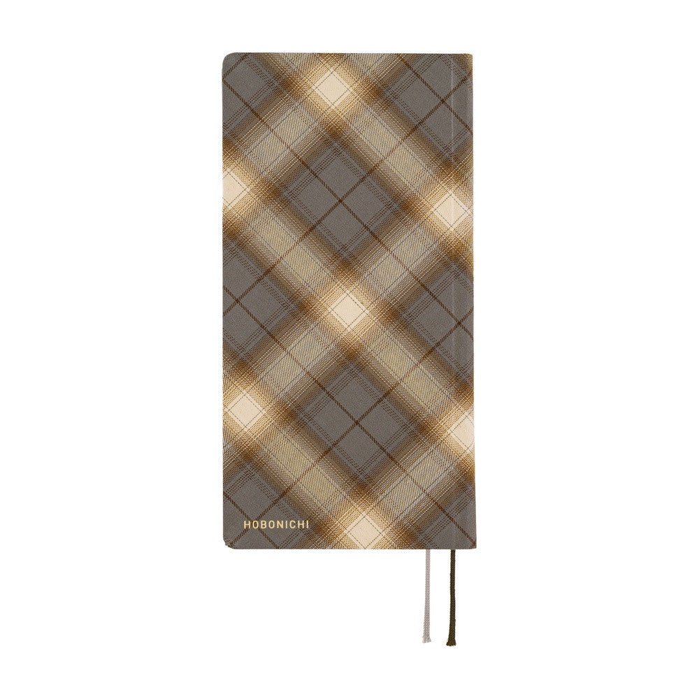 Kalendarz Tygodniowy 2026 Hobonichi Techo Weeks | Shirt Fabric: Foggy Plaid | Edycja japońska