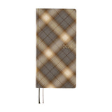 Kalendarz Tygodniowy 2026 Hobonichi Techo Weeks | Shirt Fabric: Foggy Plaid | Edycja japońska