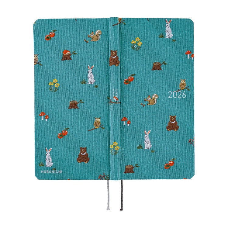 Kalendarz Tygodniowy 2026 Hobonichi Techo Weeks | Bow & Tie: In The Forest | Edycja japońska