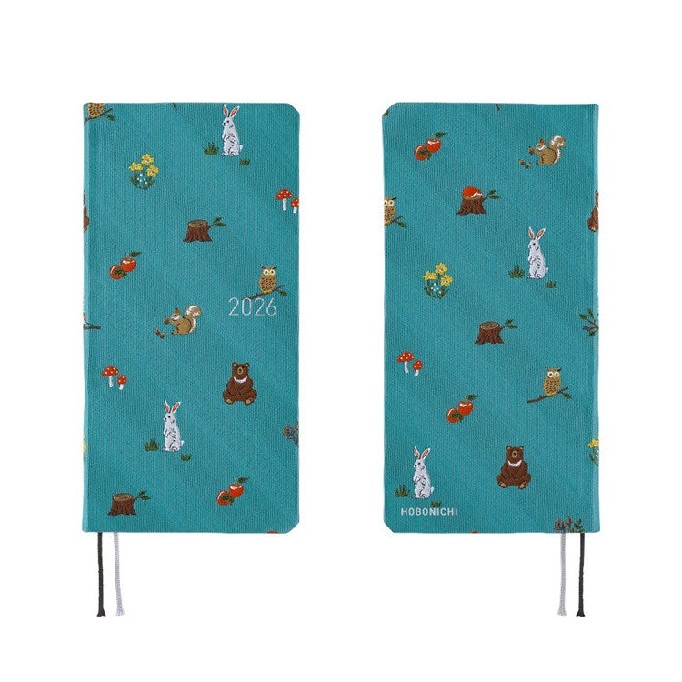 Kalendarz Tygodniowy 2026 Hobonichi Techo Weeks | Bow & Tie: In The Forest | Edycja japońska
