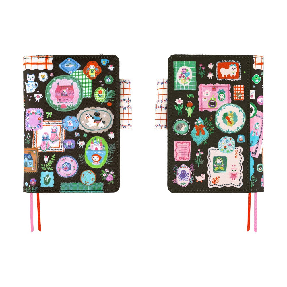 Okładka na kalendarz Hobonichi Techo A6 | Yumi Kitagishi: White Cat's Table Decorations