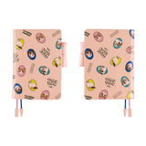 Okładka na kalendarz Hobonichi Techo A6 | Candy Stripper: Random Dog & Cat (Pink)