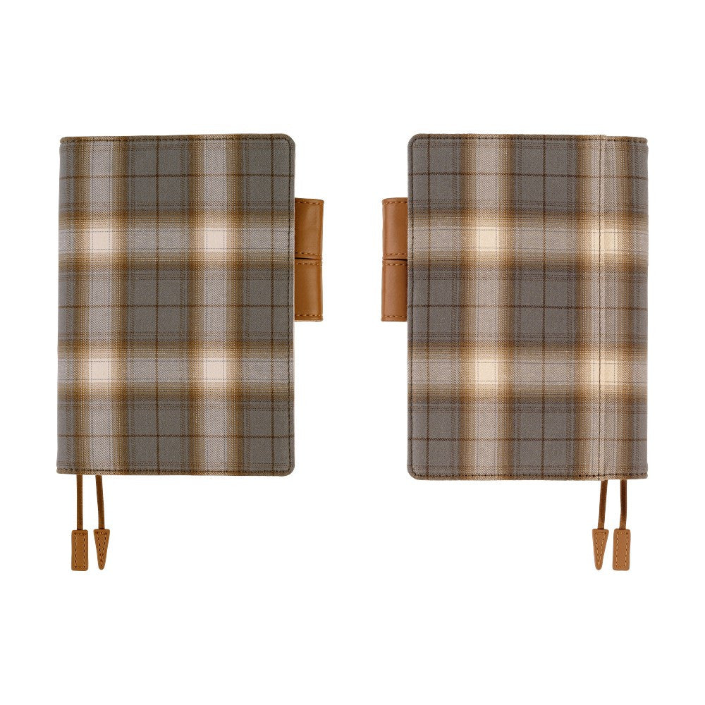 Okładka na kalendarz Hobonichi Techo A6 | Shirt Fabric: Foggy Plaid