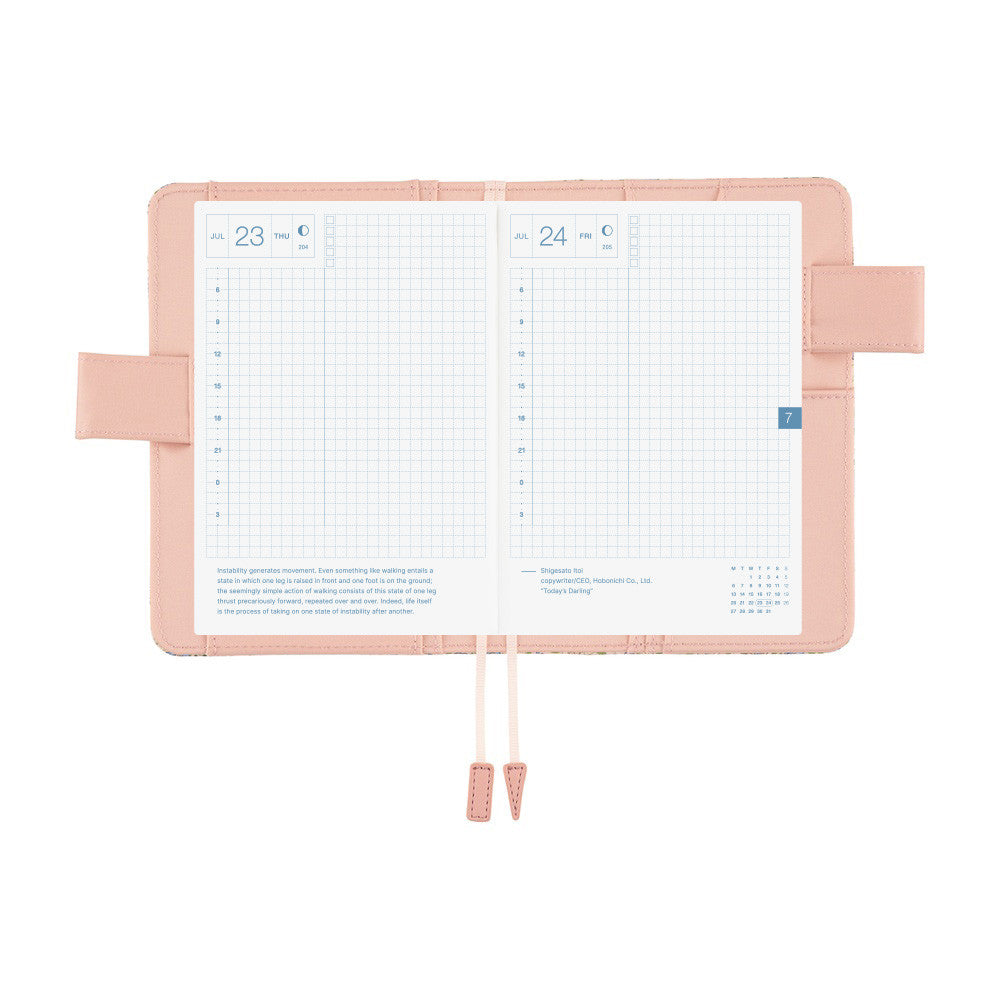 Okładka na kalendarz Hobonichi Techo A6 | Liberty Fabrics: Sasha Kiora