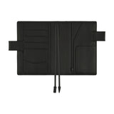 Okładka na kalendarz Hobonichi Techo A6 | Leather: TS Basic - Black