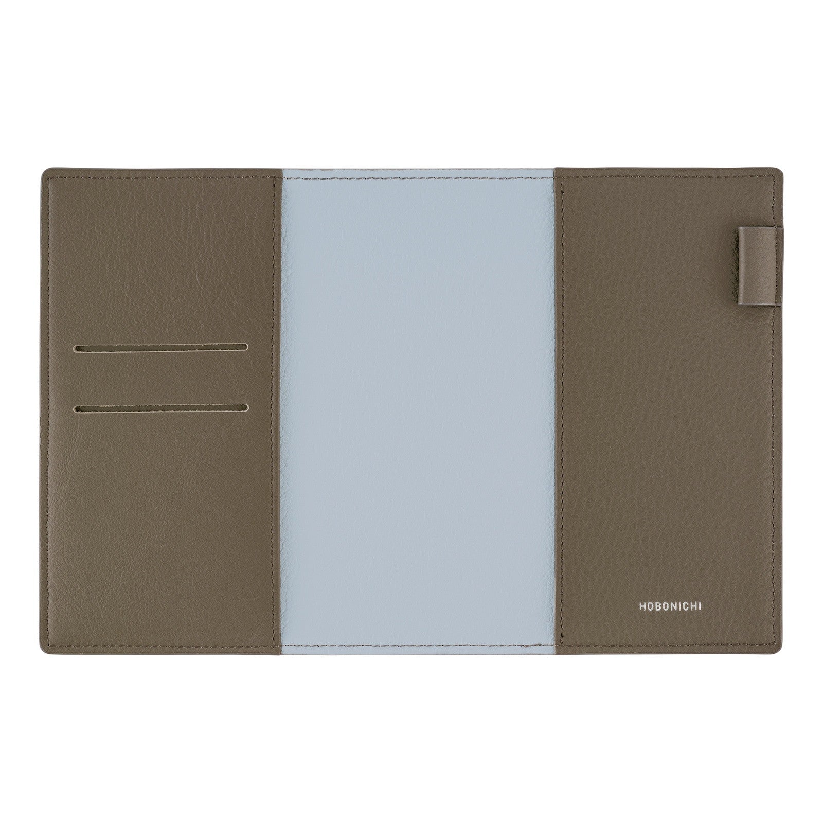 Okładka na kalendarz Hobonichi Techo A6 | Leather: Taut ( Grey & Light Blue)