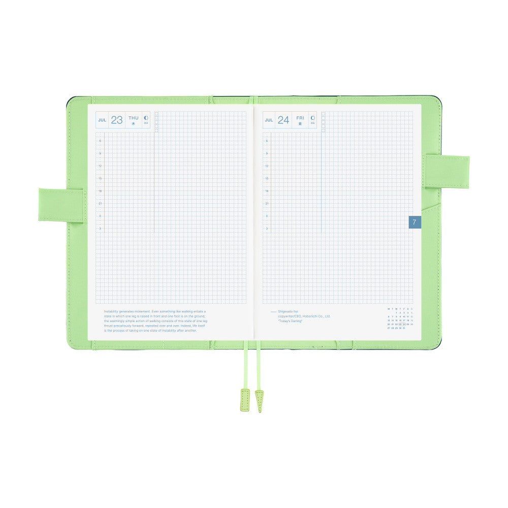 Okładka na kalendarz Hobonichi Techo A5 | Colors: Ivy Forest