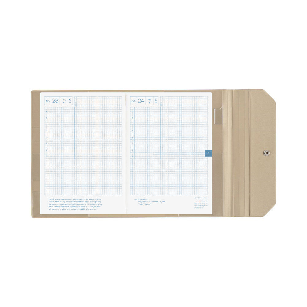 Okładka na kalendarz Hobonichi Techo A5 | Alettone (Gray)