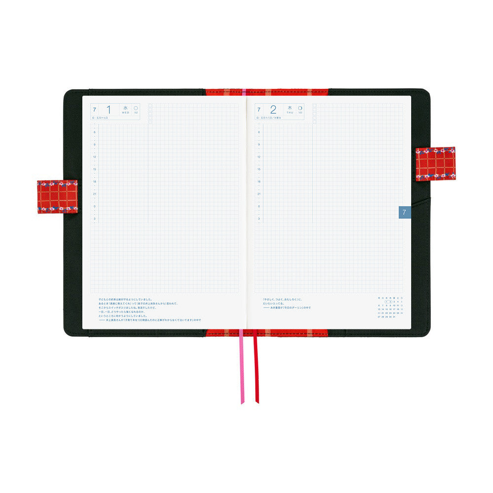 Okładka na kalendarz Hobonichi Techo A5 | Yumi Kitagishi: White Cat’s Daily Life