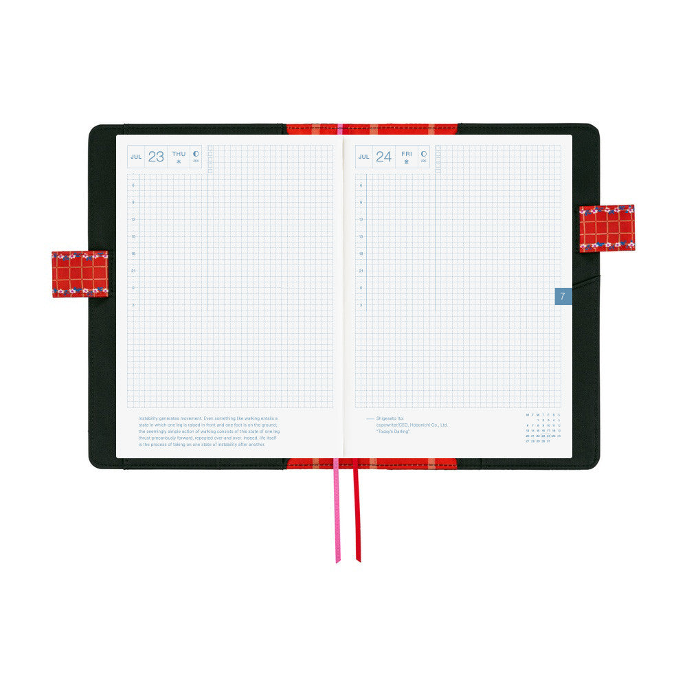 Okładka na kalendarz Hobonichi Techo A5 | Yumi Kitagishi: White Cat’s Daily Life