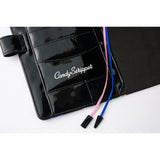 Okładka na kalendarz Hobonichi Techo A5 | Candy Stripper: Random Cat & Dog (Black)