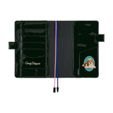 Okładka na kalendarz Hobonichi Techo A5 | Candy Stripper: Random Cat & Dog (Black)