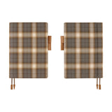 Okładka na kalendarz Hobonichi Techo A5 | Shirt Fabric: Foggy Plaid