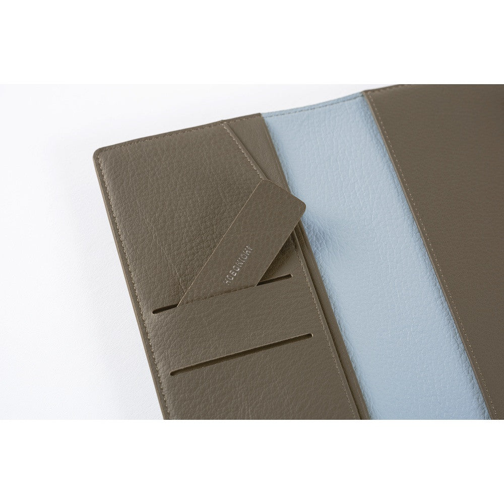 Okładka na kalendarz Hobonichi Techo Weeks | Leather: Taut ( Grey & Light Blue)