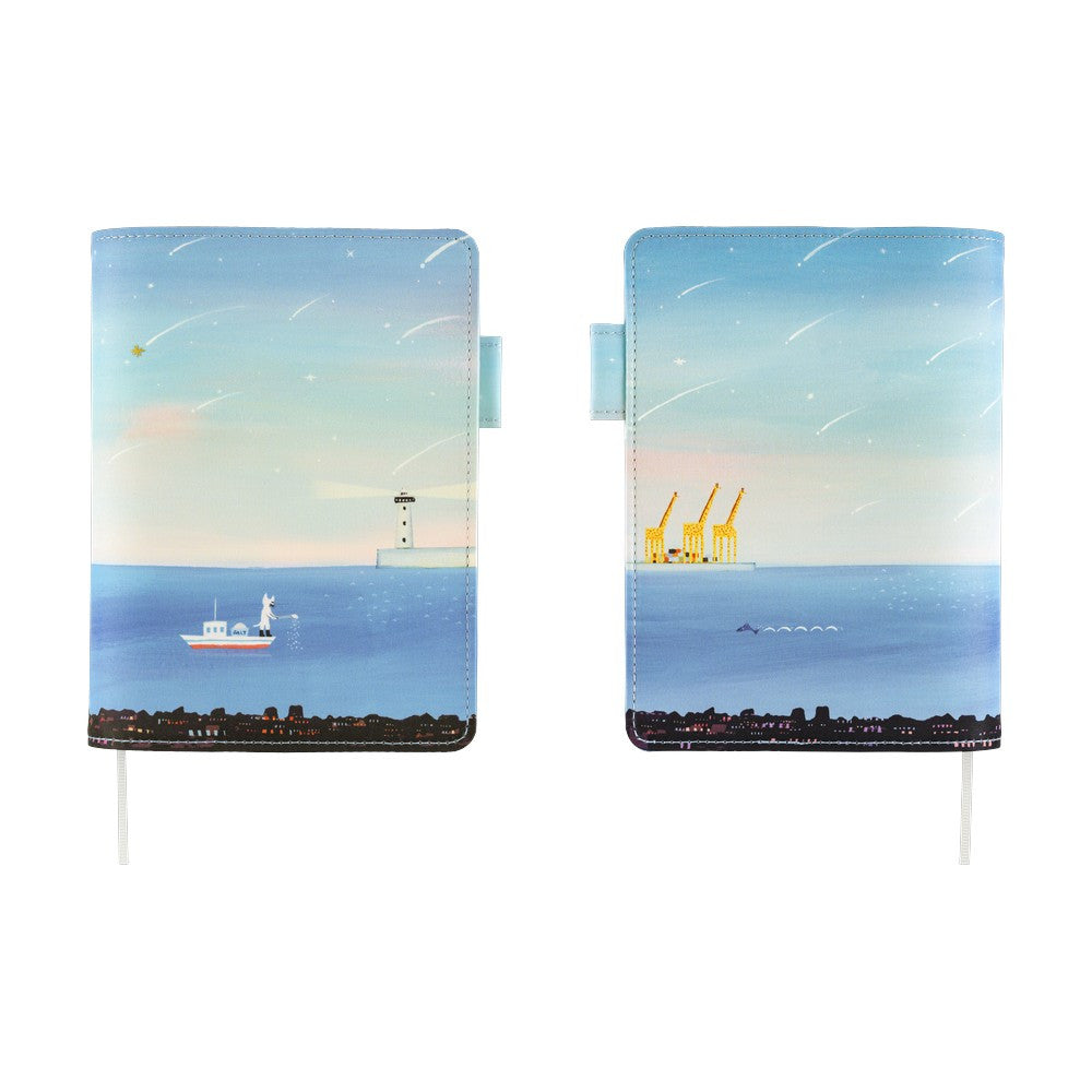 Okładka na Pamiętnik 5-letni Hobonichi A6 | Hikoro Kubota: The Sea's Dream at Dawn