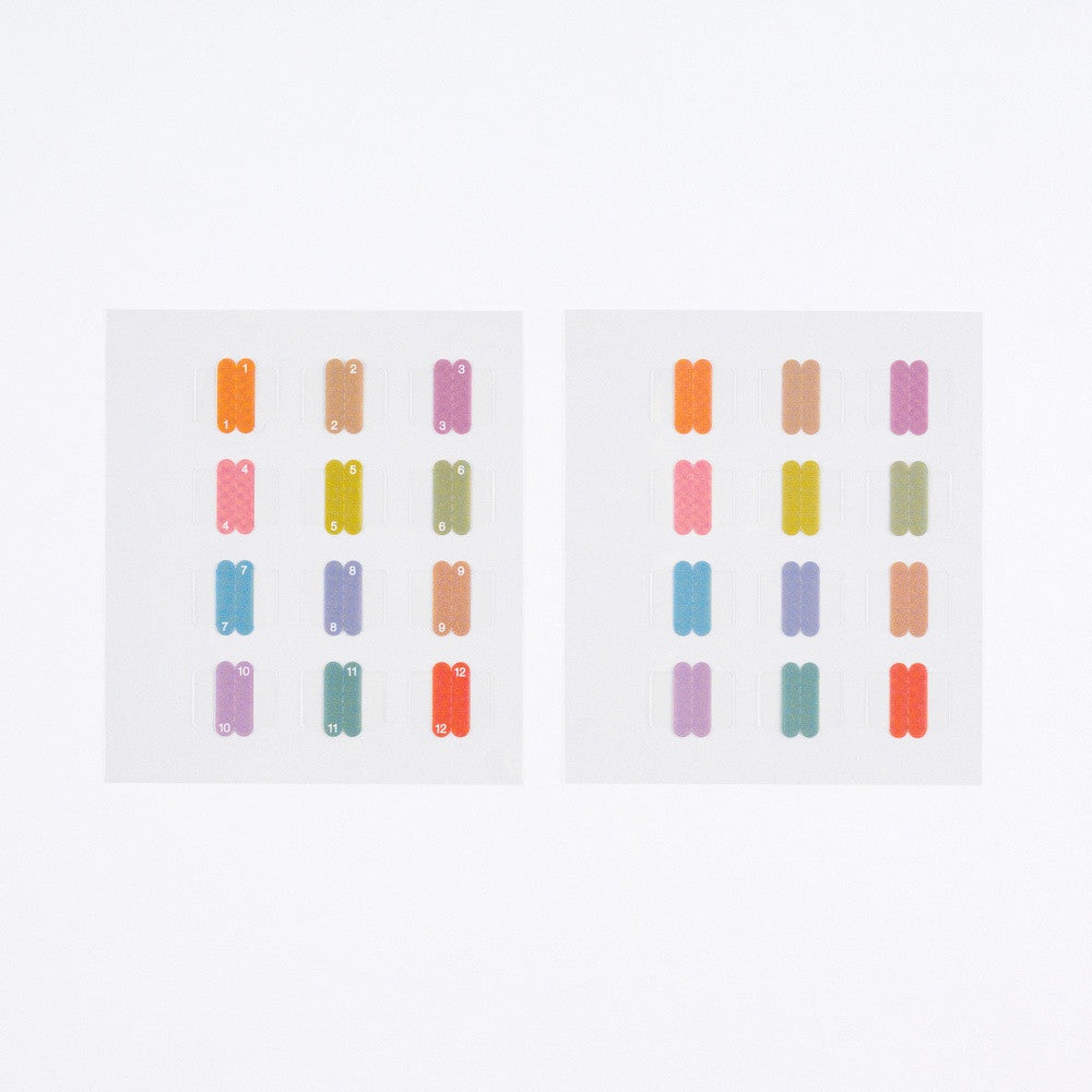 Naklejki Hobonichi | TSUKI no IRO: Naklejki indeksujące