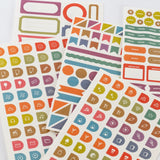 Naklejki Hobonichi | TSUKI no IRO: Zestaw naklejek Harmonogram