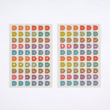 Naklejki Hobonichi | TSUKI no IRO: Zestaw naklejek Harmonogram