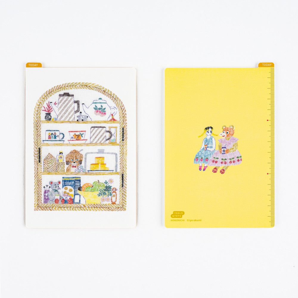 Liniuszek Hobonichi A6 | iyo okumi: Happy Tea Time - Teapot Shelf