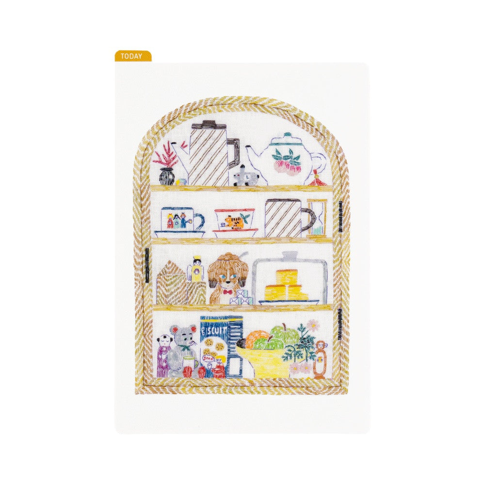 Liniuszek Hobonichi A6 | iyo okumi: Happy Tea Time - Teapot Shelf