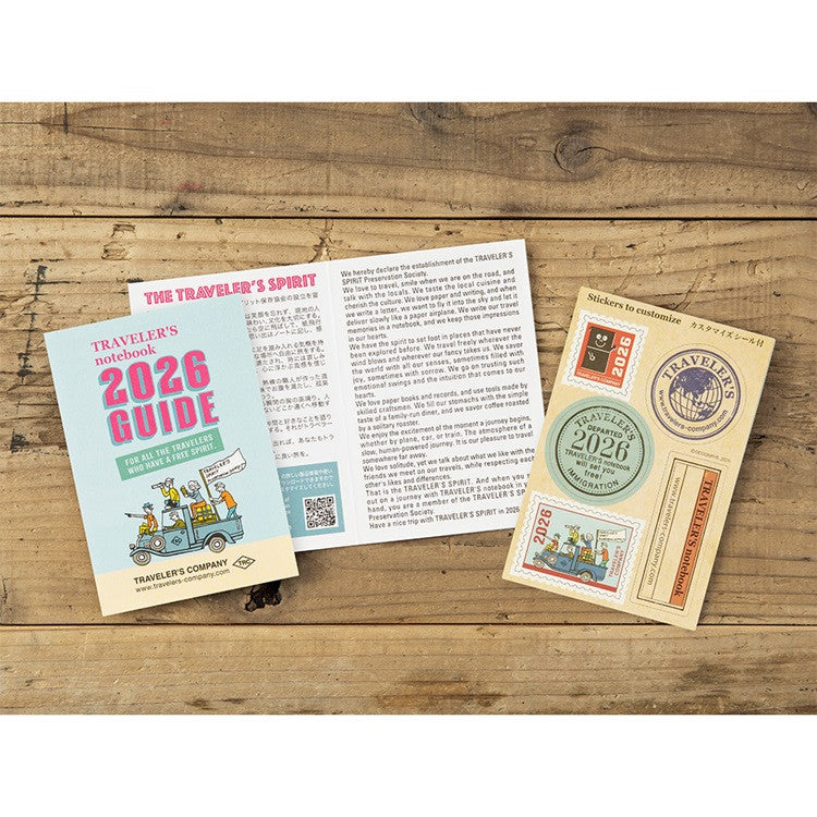 Wkład do Traveler's Noteboook Passport Size 2026 | Miesięczny